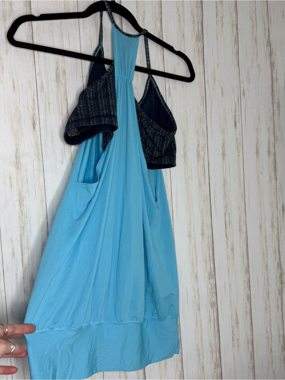 lululemon athletica Light Blue and black no limits tank 12 - Picture 4 of 5